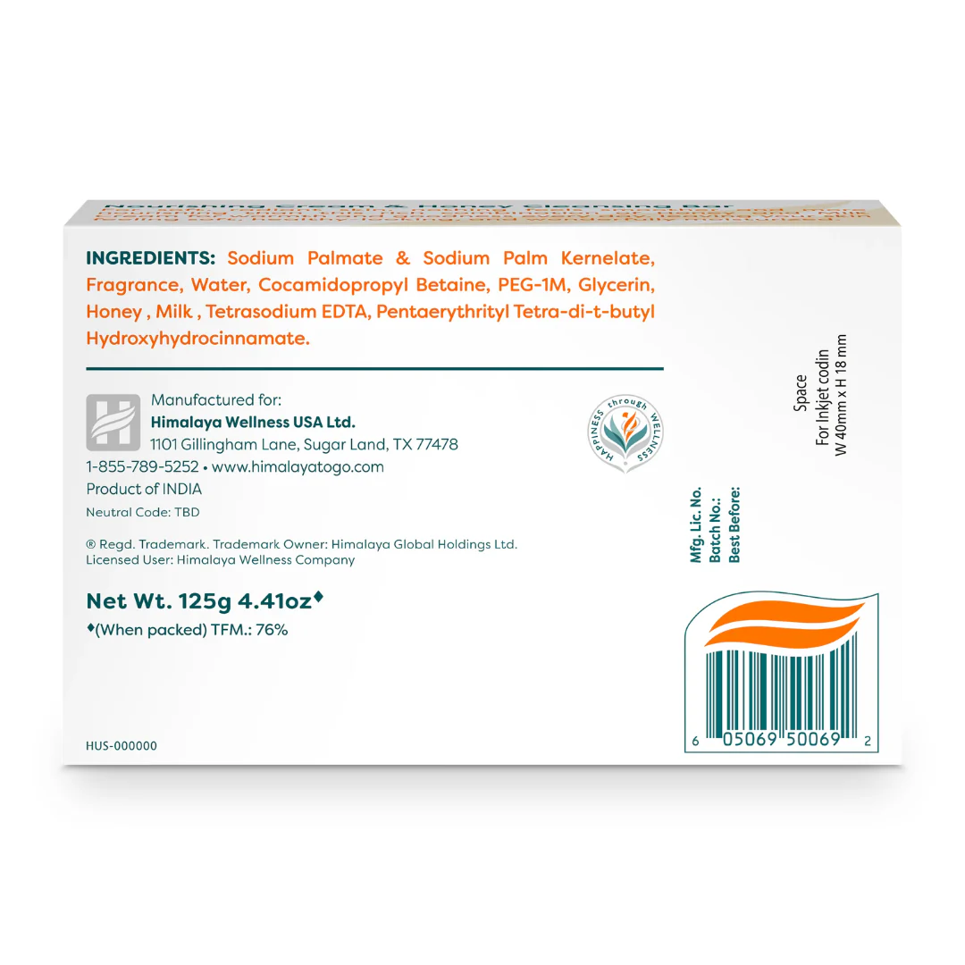 Nourishing Cream & Honey Cleansing Bar - Image 3