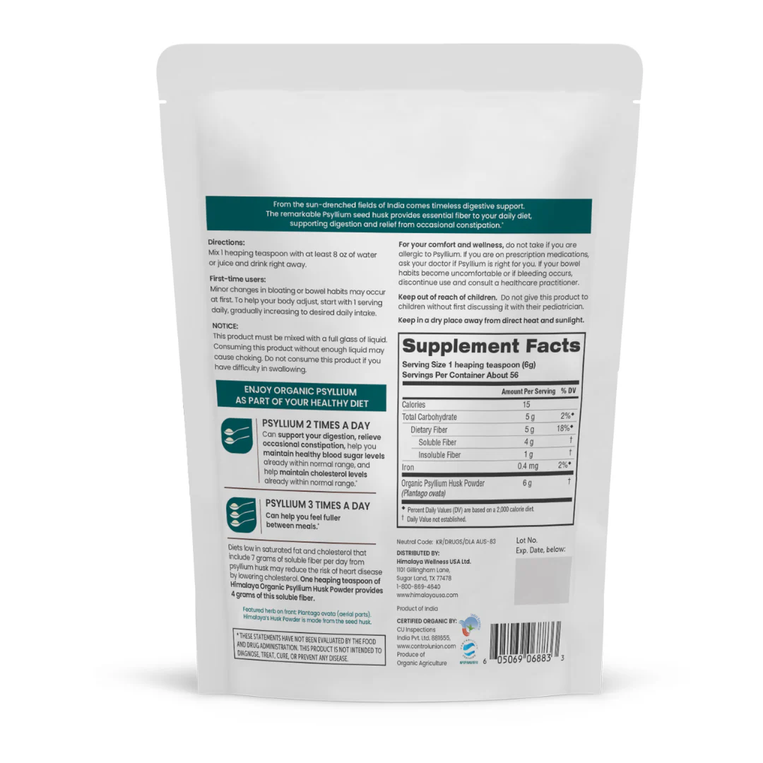 Organic Psyllium Husk Powder 12oz - Image 2